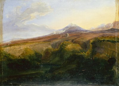 Utsikt over Vesuv (olje om bord) av Thomas Fearnley