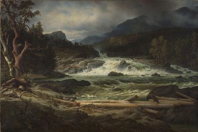 Labrofossen ved Kongsberg av Thomas Fearnley