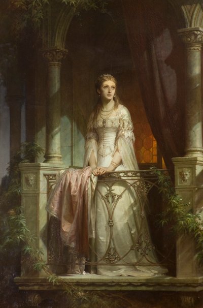 Juliet på balkongen av Thomas Francis Dicksee