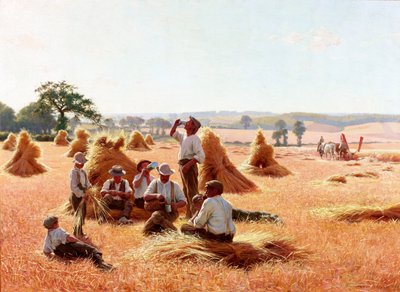 Høstmaskiner hviler, 1898 av Thomas Frederick Mason Sheard
