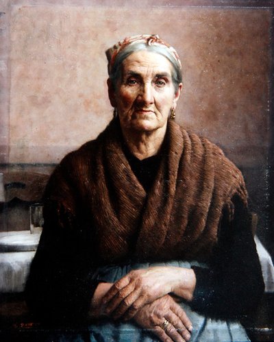 Madame Dafashno (olje på lerret) av Thomas Frederick Mason Sheard