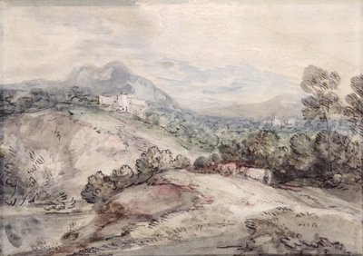 Et kupert landskap av Thomas Gainsborough