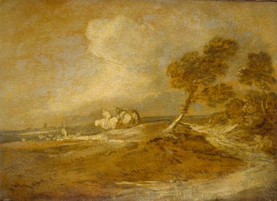 Et landskap med ryttere, slutten av 1700-tallet av Thomas Gainsborough