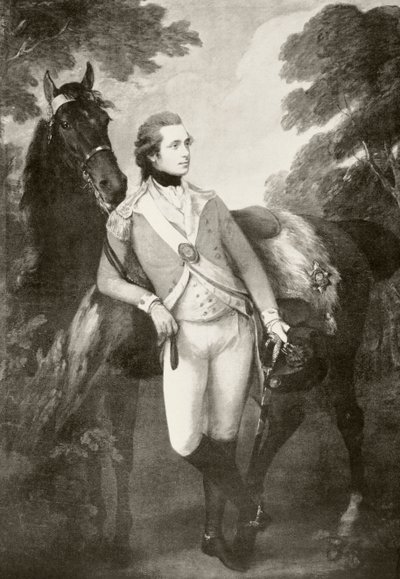 Anthony St Leger (litho) av Thomas Gainsborough