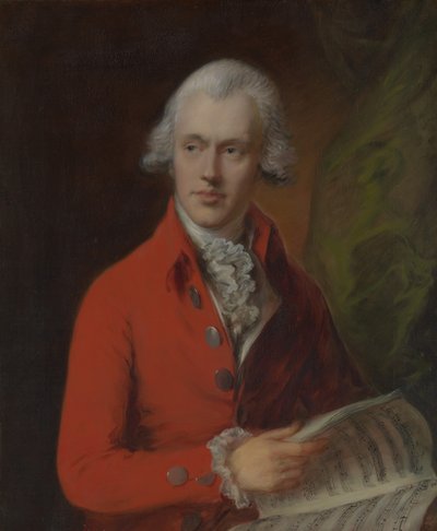 Charles Rousseau Burney 1747-1819, ca. 1780. av Thomas Gainsborough