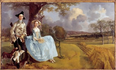 Fullt portrett av Robert Andrews og hans kone av Thomas Gainsborough