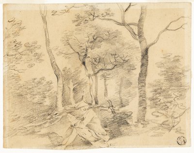 Gainsborough Sketching in Woods av Thomas Gainsborough