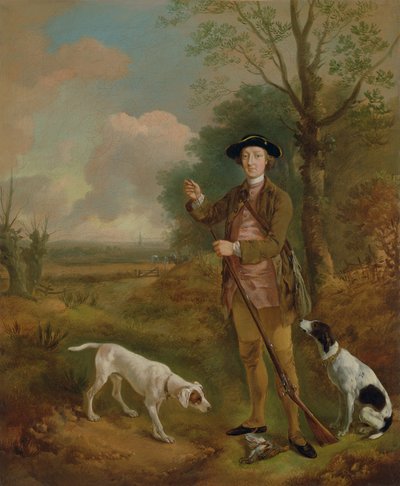 Major John Dade (1726-1811) fra Tannington, Suffolk, ca. 1755 (olje på lerret) av Thomas Gainsborough