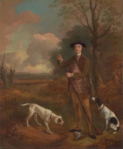 Major John Dade fra Tannington, Suffolk av Thomas Gainsborough