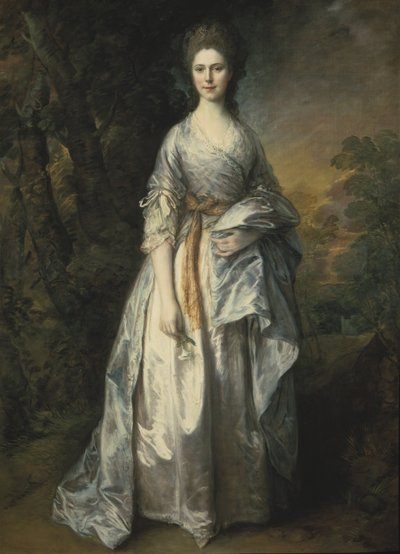 Maria Marowe (nee Wilmot), Lady Eardley de Spalding - Lady Maria Eardley av Spalding (1743-1794), av Gainsborough, Thomas (1727-1788). Olje på lerret. Mål: 215x149 cm. Nationalmuseum Stockholm av Thomas Gainsborough