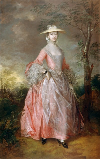 Mary Countess Howe, ca. 1760 (olje på lerret) av Thomas Gainsborough