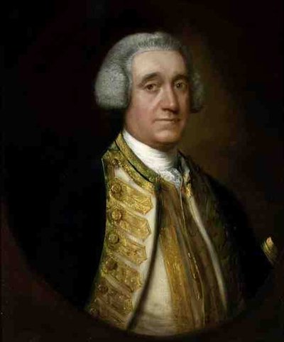 Portrett av viseadmiral Thomas Broderick (d.1769) (olje på lerret) av Thomas Gainsborough