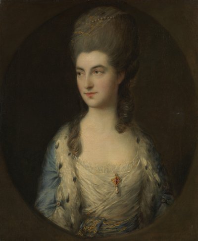 Portrett av en ung kvinne, kalt Miss Sparrow, 1770-tallet. av Thomas Gainsborough