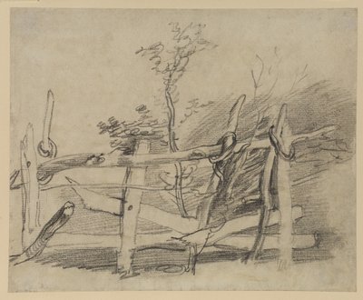 Studie av et gammelt hinder av Thomas Gainsborough
