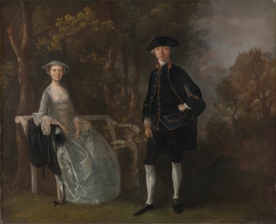 Lady Lloyd og hennes sønn, Richard Savage Lloyd, fra Hintlesham Hall, Suffolk av Thomas Gainsborough RA