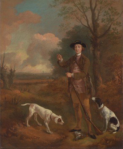 Major John Dade fra Tannington, Suffolk av Thomas Gainsborough RA