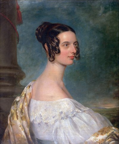 Catherine Gandy, født Hyde, ca. 1837-38 av Thomas Gandy