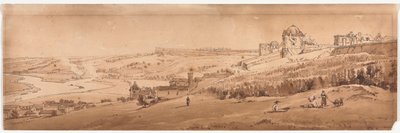 Et utvalg av tjue av de mest pittoreske utsiktene i Paris, 1802. av Thomas Girtin