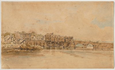 Et utvalg av tjue av de mest pittoreske utsiktene i Paris, 1802. av Thomas Girtin