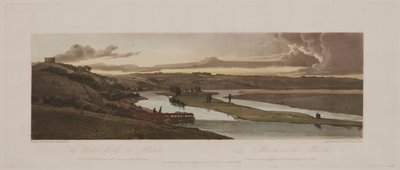 Et utvalg av tjue av de mest pittoreske utsiktene i Paris: The Water Works at Marli..., 1803. av Thomas Girtin