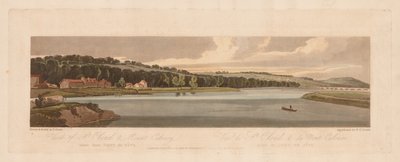 Et utvalg av tjue av de mest pittoreske utsiktene i Paris: Utsikt over St. Cloud og Mount Calvary tatt fra Pont de Sêve av Thomas Girtin