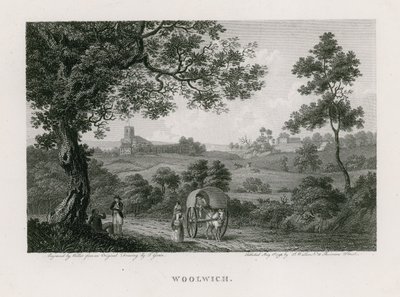 Utsikt over Woolwich av Thomas Girtin