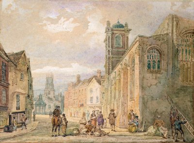 All Saints Pavement, York (blyant og akvarell) av Thomas Girtin