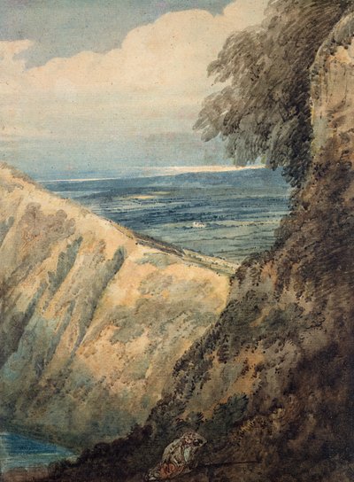 Kysten av Dorset, nær Lulworth Cove av Thomas Girtin