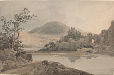 Conwy Castle, Nord-Wales av Thomas Girtin