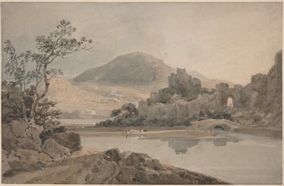 Conwy Castle, Nord-Wales av Thomas Girtin