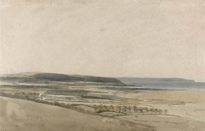 Estuary of the River Taw, Devon, ca. 1801 (akvarell over blyant på papir) av Thomas Girtin