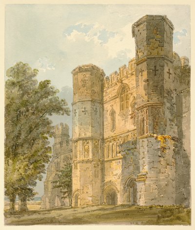 Portbygningen ved Battle Abbey, Sussex av Thomas Girtin