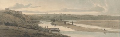Vannverket i Marly og St. Germain-en-Laye sett i det fjerne av Thomas Girtin