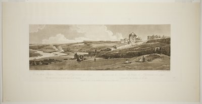 Utsikt fra Palace Terrace ved Saint Germain på Laye, fra Twenty Views i Paris og omegn av Thomas Girtin