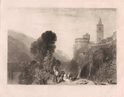 Dartmouth Castle, ved elven Dart av Thomas Goff Lupton