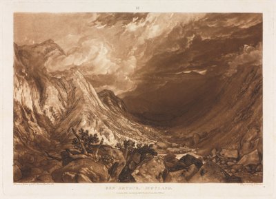 Liber Studorium: Ben Arthur, Skottland, ca. 1818. av Thomas Guff Lupton