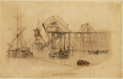 Drops at Wallsend (akvarell på papir) av Thomas H. Hair