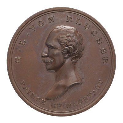 Medalje til minne om Wellington og Blücher ved Waterloo av Thomas Halliday