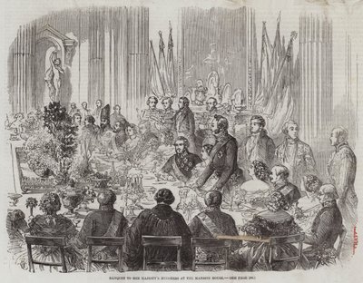 Bankett til Hennes Majestets ministre i Mansion House av Thomas Harrington Wilson
