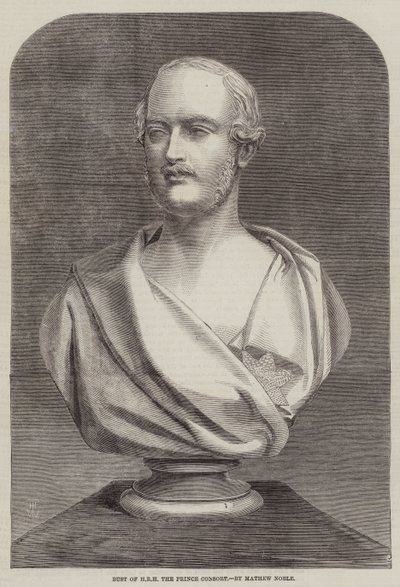 Byste av HKH prinsgemalen, av Mathew Noble av Thomas Harrington Wilson