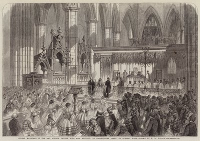 Korekteskap av pastor Arthur Thynne med frøken Kendall, i Westminster Abbey tirsdag uke av Thomas Harrington Wilson
