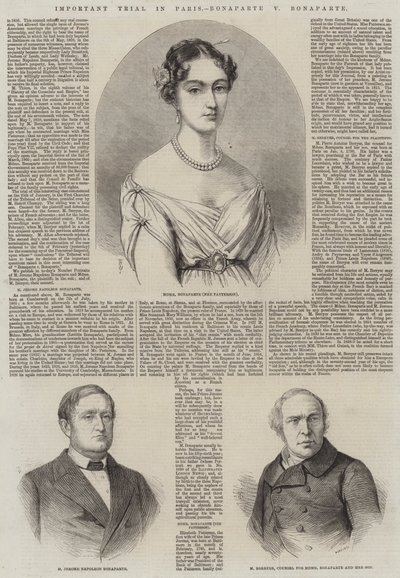 Viktig rettssak i Paris, Bonaparte v Bonaparte av Thomas Harrington Wilson