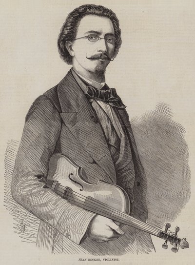 Jean Becker, fiolinist av Thomas Harrington Wilson