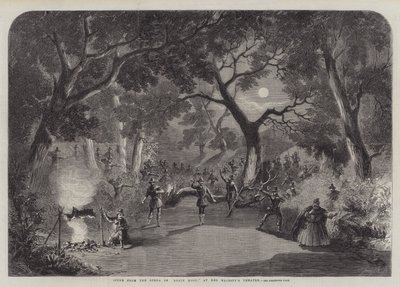 Scene fra operaen til Robin Hood, på Her Majesty
