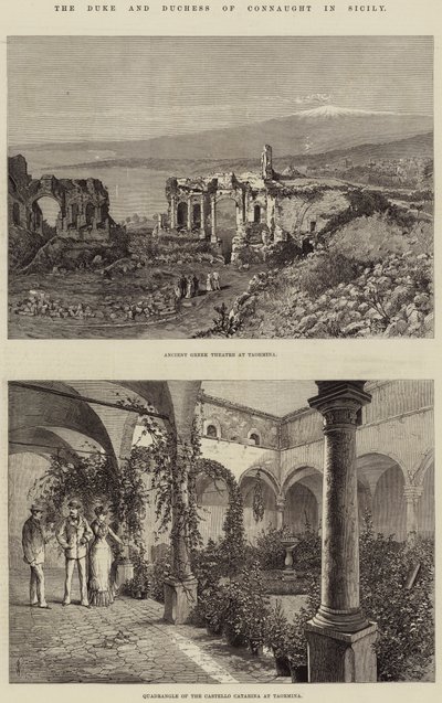 Hertugen og hertuginnen av Connaught på Sicilia av Thomas Harrington Wilson