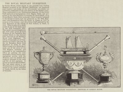 The Royal Military Exhibition, Troféer i Gordon House av Thomas Harrington Wilson
