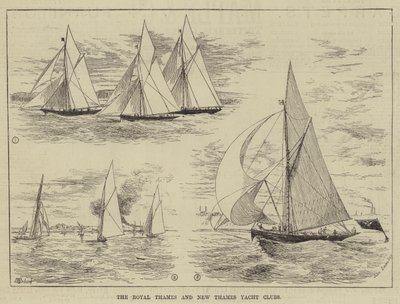 Royal Thames og New Thames Yacht Clubs av Thomas Harrington Wilson