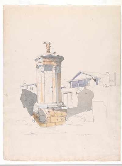 Choragic-monumentet i Lysicrates, Athen av Thomas Hartley Cromek