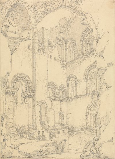 Gundulf's Tower, Rochester Cathedral, Kent av Thomas Hearne