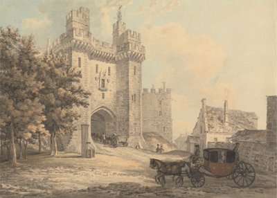 Porten til Lancaster Castle av Thomas Hearne